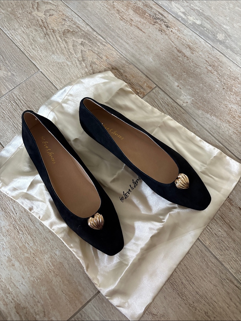 For Love & Lemons Edie Suede Flats